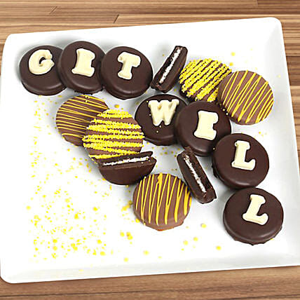 Get Well Belgian Chocolate Sandwich Cookies: 