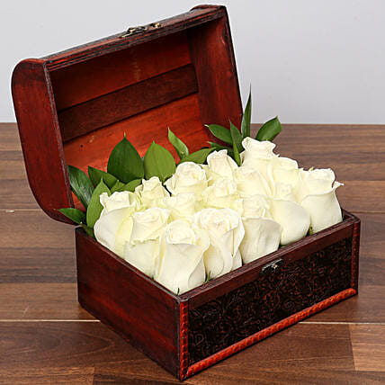 White Serene beauty: Flower Box Dubai