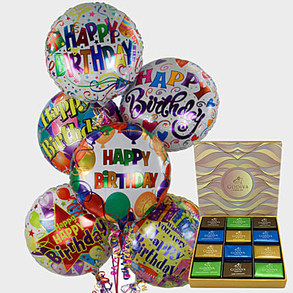 Birthday Balloons and Godiva Chocolates: Godiva Chocolate Dubai