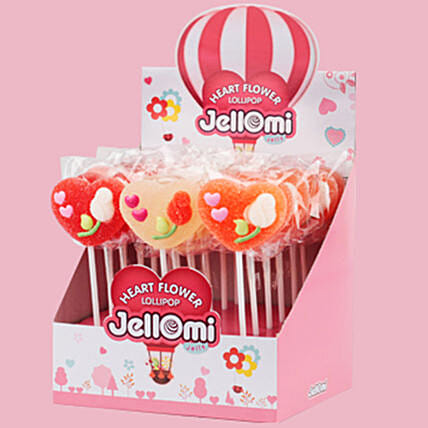 Heart Shaped Jelly Lollipops 18 Pcs: Birthday Gifts for Kids