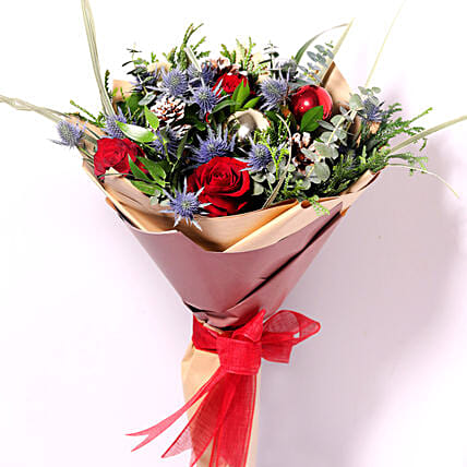 Xmas Decorations Flower Bouquet: Christmas Flowers
