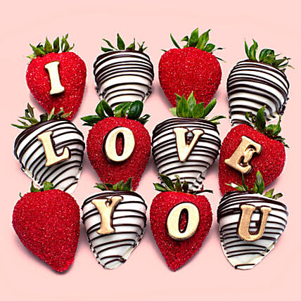 I Love You Chocolate Strawberries: Best Chocolate in Dubai