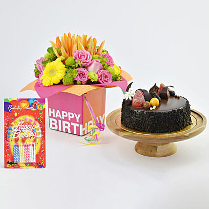 Special Birthday Surprise: Cake and Flower Delivery in Dubai