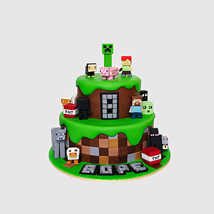 Minecraft World Cake: Minecraft Birthday Cakes