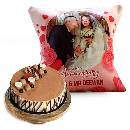Anniversary Cushion and Triple Choco Cake: Anniversary Cushions