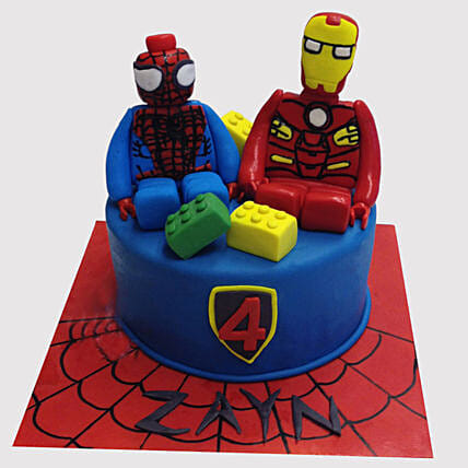Iron Man and Spiderman Cake: Iron Man Birthday Cakes