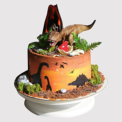 Dinosaur Land Cake: Dinosaur Theme Cakes