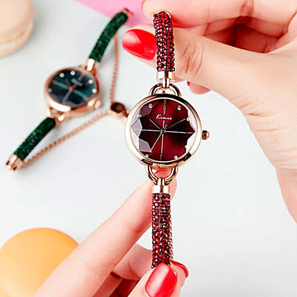 KIMIO Shining Red Watch: Watches