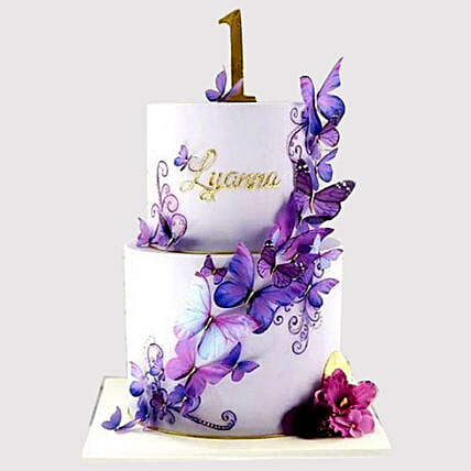 2 Tier Butterfly Cake: Butterfly Cakes