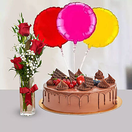 Birthday Surprise Collection: Cake and Flower Delivery in Dubai