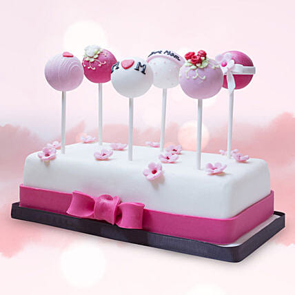 Customised Cake Pops 6 Pcs: Mothers Day Cakes