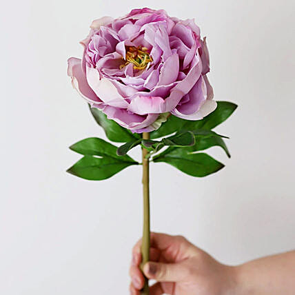 6 Artificial Lavender Peony Sticks: 