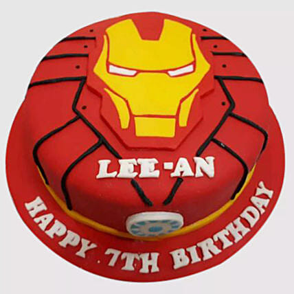 Iron Man Special Logo Cake: Iron Man Cakes
