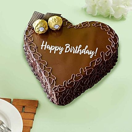 Heart Choco Cake: Heart Shaped Cake Delivery