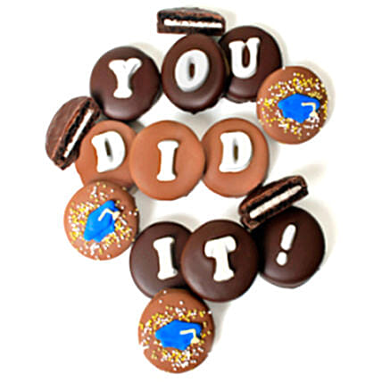 You Did It Belgian Cookies: personalised-chocolates