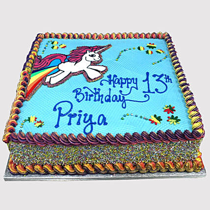 Unicorn Rainbow Cake: Unicorn Cake Dubai