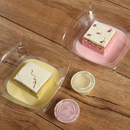 Rose and Saffron Flavor Milk Cake Combo: Milk Cakes