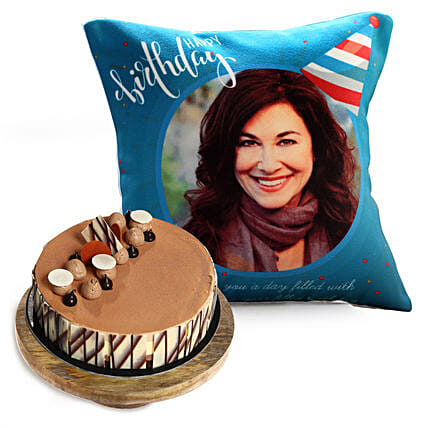 Birthday Cushion and Triple Choco Cake: Birthday Cushions
