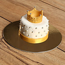 Designer Crowned Mono Cake: Birthday Cakes for Men