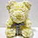Artificial Milky White Roses Teddy