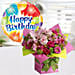 Exotic Pink Flower Vase For Birthday