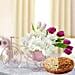 Floral Cycle Arrangement and Dry Fruits Combo
