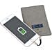 Grey Passport Holder With Powerbank
