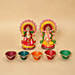 Lakshmi Ganesha Idols and Diyas Combo
