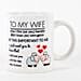 To My Wife Printed White Mug