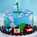 Train Theme Cake For 1st Birthday 3 Kg Vanilla Flavour