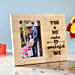 You and Me Engraved Wooden Photo Frame