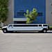 Royal White Limousine Experience With Balloon Decor