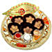 Small Raksha Bandhan Tray with Golden Flowers