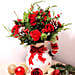 All Red Xmas Vase Arrangement