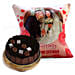 Anniversary Cushion with Choco Sponge Cake