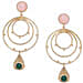 Gold Plated Circular Hoop Earrings