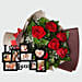 Roses Bouquet and Personalised Frame