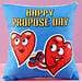Proposing Hearts Cushion
