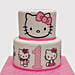 2 Tier Hello Kitty Truffle Cake