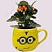 Emoticon Mug with Kalanchoe Plant