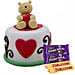 Valentines Teddy Cake with Chocolates