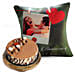 Triple Choco Cake with Anniversary Cushion