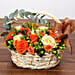 Peach and Orange Rose Basket