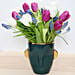 Tulips and Muscari in a Vase
