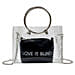 Love Is Blind Transparent Crossbody Bag