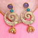 Gold Toned Dome Shaped Jhumkas