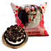 Anniversary Cushion and Profiterole Cake