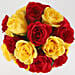 Red Yellow Roses in Personalised Mug