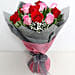 Pink and Red Roses Bouquet Premium