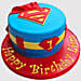 Superman Truffle Cake